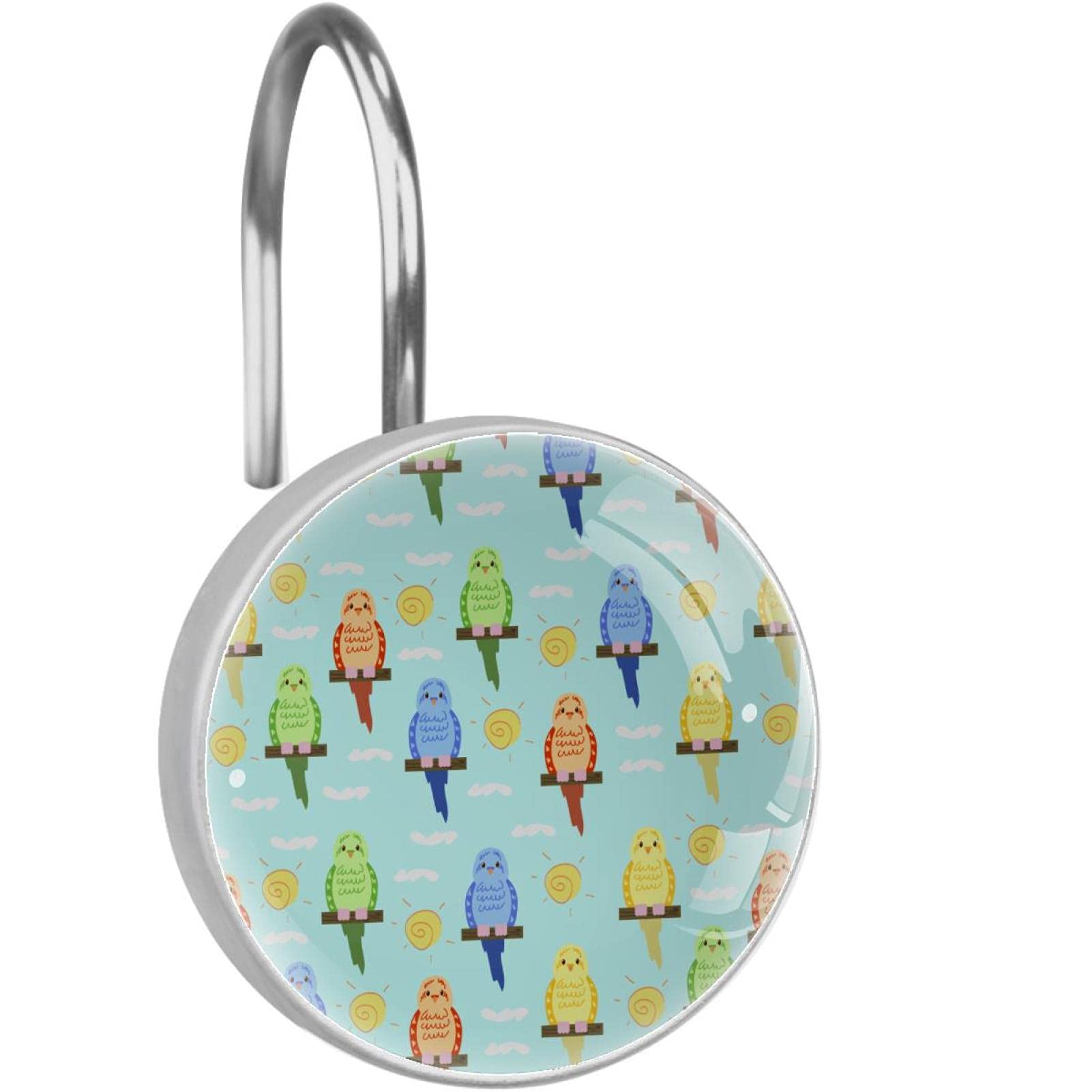 Rideau de douche impeccable avec crochets perruche
