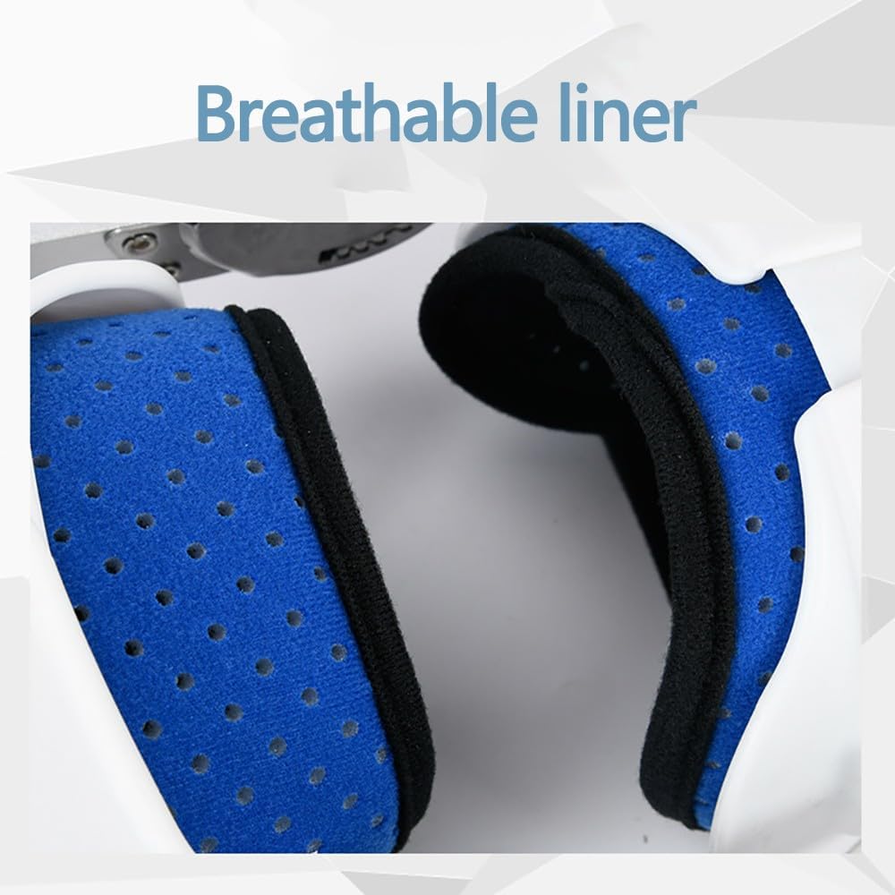 Tutore di Supporto per Ginocchio E Piede con Cerniera, Tutore Ortopedico Stabilizzatore per Tutta La Gamba per Lesioni agli Arti Inferiori, Protezione per Ginocchio E Piede, Utilizzato, Left