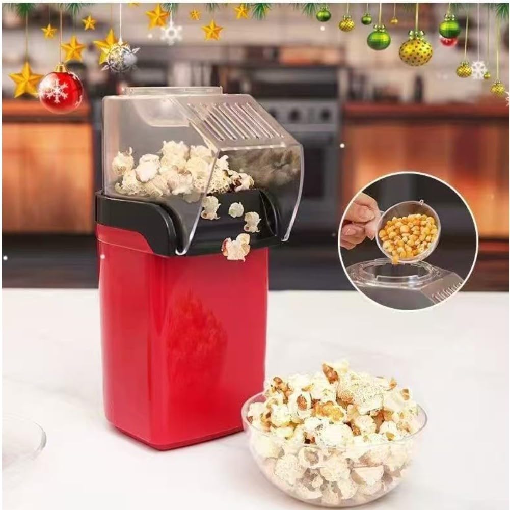 Elektryczny kompaktowy przyrząd do robienia popcornu w stylu retro, kolor
