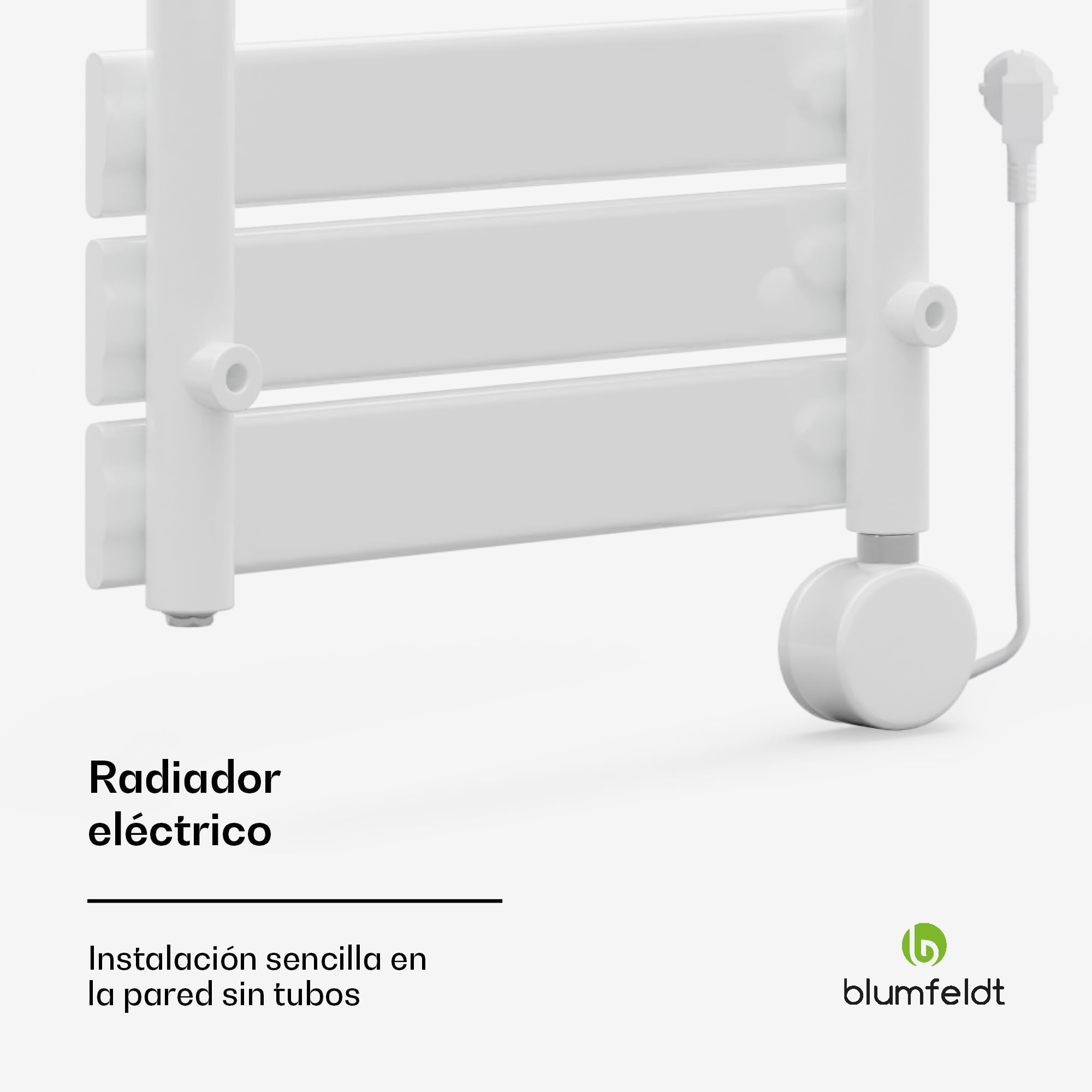 blumfeldt Radiador Electrico Bajo Consumo, Estufa Pared para Baño 600W, Radiadores Bajo Consumo Electricos para Pared, Posición, Estufas Verticales Electricas, Calefacción Eléctrica
