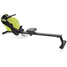 Stamina ATS Air Rower Machine with Smart Workout App - Foldable Rowing Machine with Dynamic Air Resistance for Home Gym Fitness - Up to 250 lbs Weight Capacity