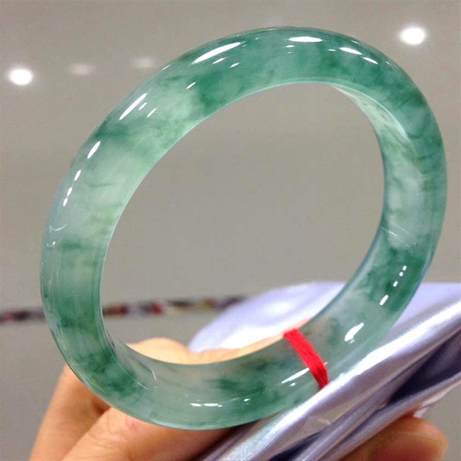 Amazon.com: Natural Jadeite Bangle Ice Jade Bracelet Women's