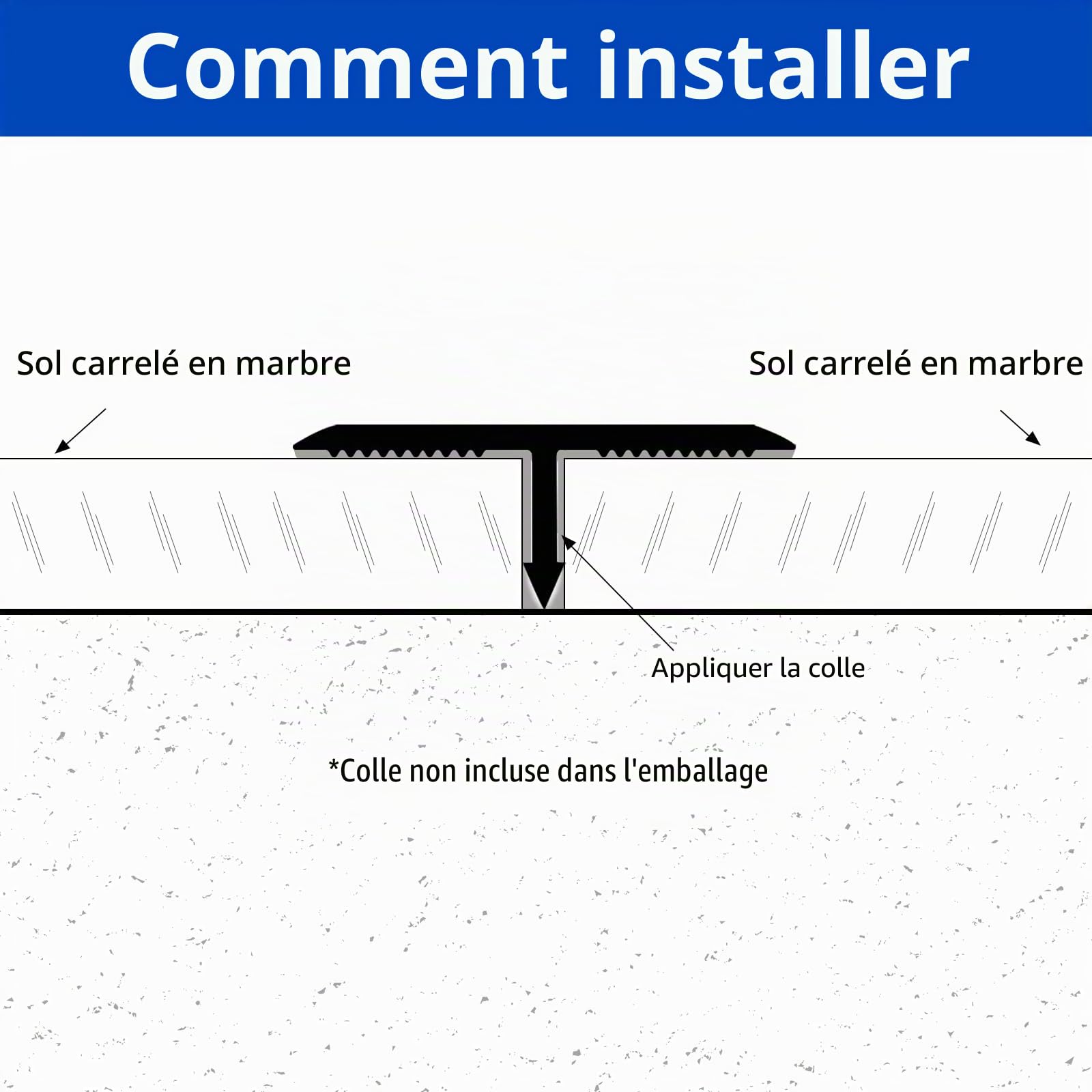 3pcs 2cm Bande de Transition en T Aluminium Barre de Seuil Métal Seuil de Porte Profil de Transition Bande de Transition Sol pour Les Espaces Entre les Carreaux,les Sols,0.9M Argent