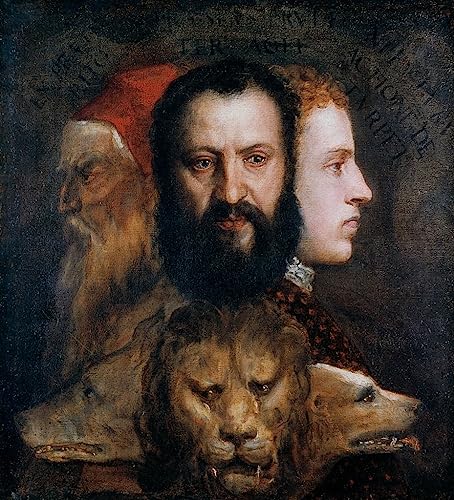 Toile Allégorie de la prudence Tiziano Vecelli pour décorer un salon élégant