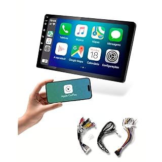 Central Multimídia 9 Polegadas — CarPlay e Android Auto sem fio, rádio FM e espelhamento