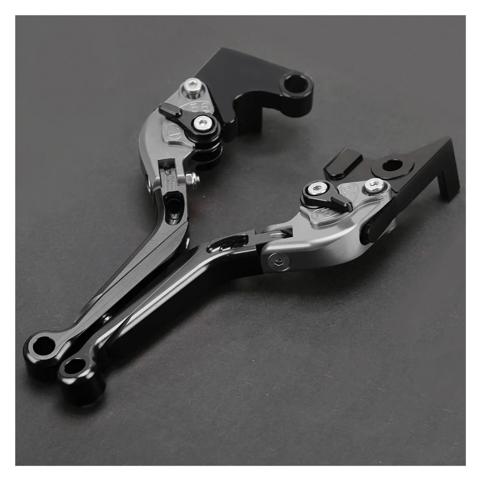 JWQEBNS Motorcycle Brake Clutch Levers for Ducati Streetfighter 848 S4RS Panigale V4 1200/S/GT Motorcycle Brake Clutch Levers Extendable Handles(B Style)