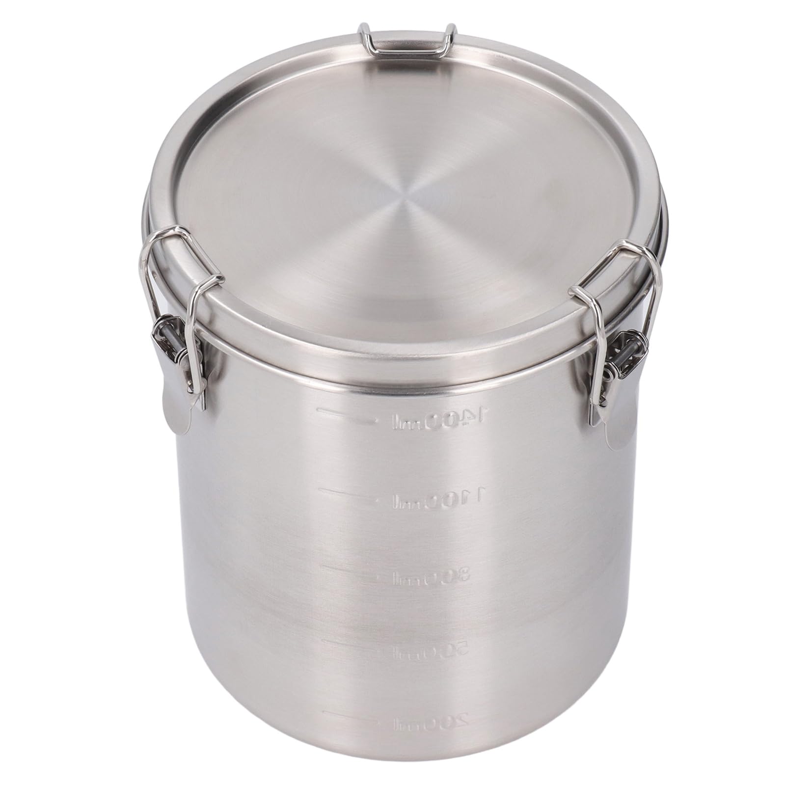 LUCKDANO Airtight Stainless Steel Pet Food Storage Container Seal, Varied Large Metal Canister for Dog, Cat, Bird, Coffee, Cereal, Flour, Sugar, Protein Powder, Versatile Storage, (1600ML) — image 1