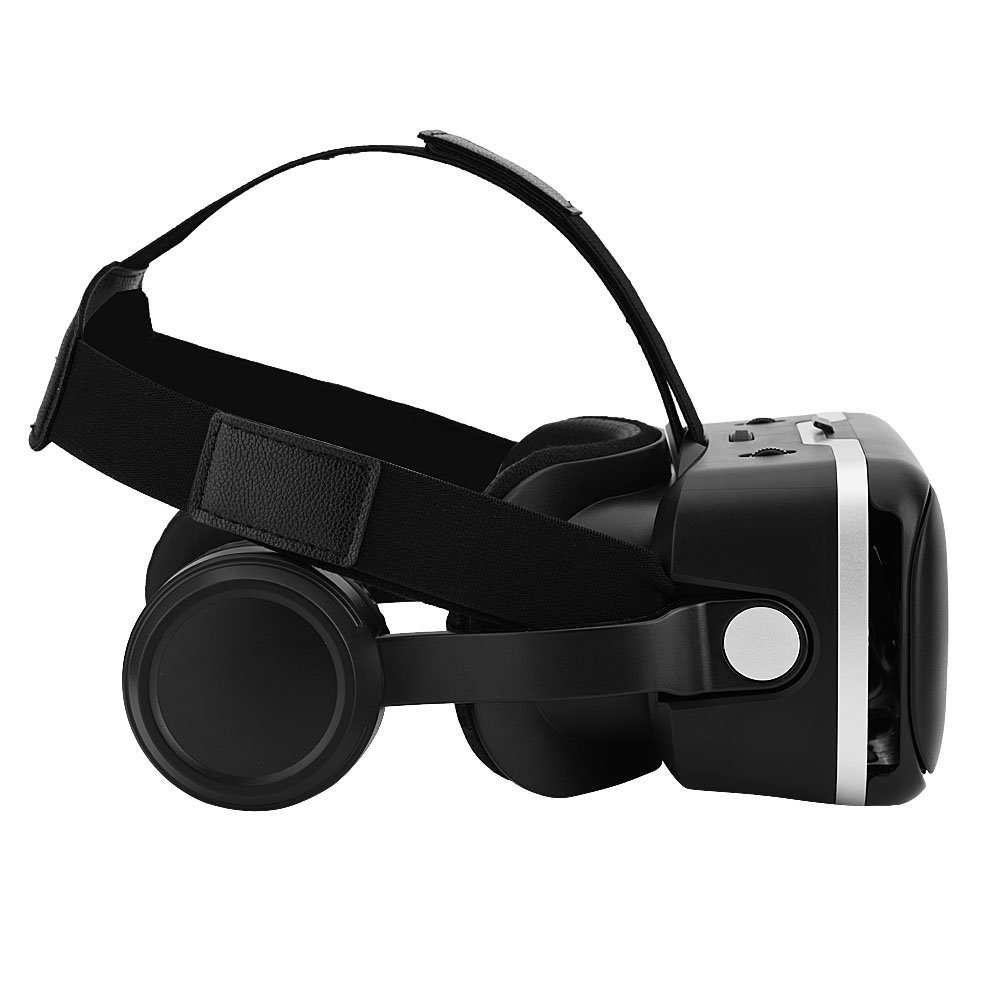 Occhiali 3D VR - Cuffie per telefono VR con auricolare per Android/iOS 3,5" - 6,0" - Obiettivo asferico da 40 mm, campo di vista a 108° F - adatto per film, giochi