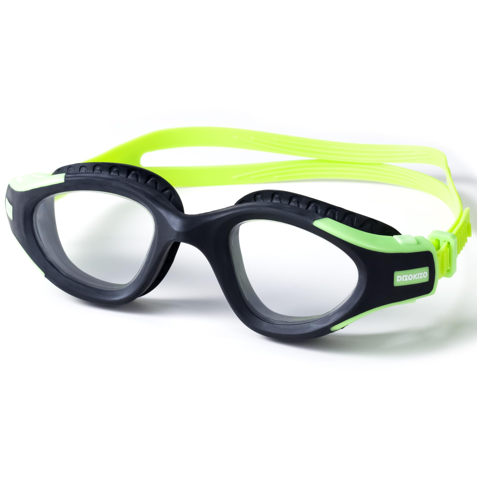 Dizokizo Swimming Goggles UV Protection Anti-Fog No Leaking Swim Goggles Easy to Adjust for Adult Men Women