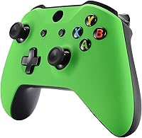 Vista 5 de eXtremeRate Green Soft Touch Front Housing Shell Case for Xbox One SX Controller, Comfortable Replacement Kit Faceplate Cover for Xbox One Wireless