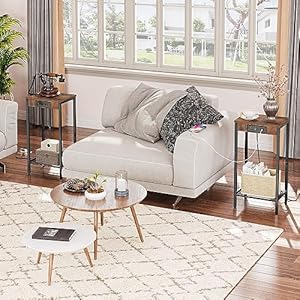 Hoobrotallsidetablewithchargingstation287hindustrialtelephoneendtablesmallentrywaytabletallbedsidetableforlivingroomhallwaybedroomofficerusticbrownbf08udh01 Urban Country Home Decor Hoobro tall side table with charging station 287 h industrial telephone end table small entryway table tall bedside table for living room hallway bedroom office rustic brown bf08udh01 urban country home decor