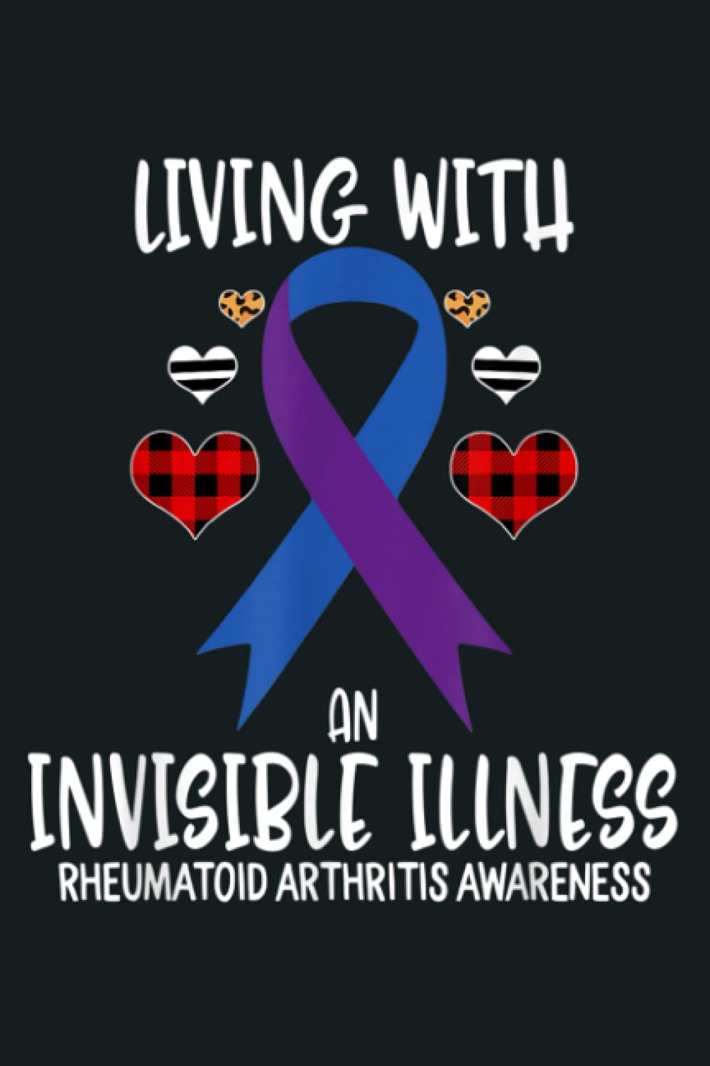 Rheumatoid Arthritis Awareness Living With An Invisible Illn: Notebook Planner - 6x9 inch Daily Planner Journal, To Do List Notebook, Daily Organizer, 114 Pages