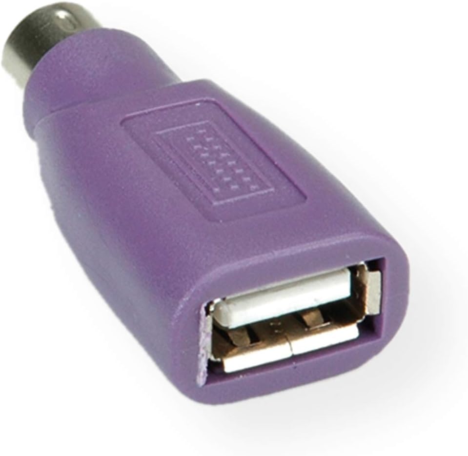 Value PS/2 to USB USB A PS/2 Púrpura Adaptador para Cable (USB A, PS