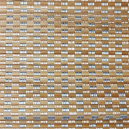 Letau Cordless Wood Window Roman Shades, Bamboo Window Blinds, Pattern 1 #TOP2