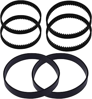 Replacement Vacuum Belt Set for Bissell ProHeat 2X Revolution Pet Pro Cleaner Models 1986,1964,2007,2007P, Compared to Parts 1611128 &1611129 & 1611130（6Pack）