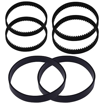 Replacement Vacuum Belt Set for Bissell ProHeat 2X Revolution Pet Pro Cleaner Models 1986,1964,2007,2007P, Compared to Parts 1611128 &1611129 & 16111306Pack