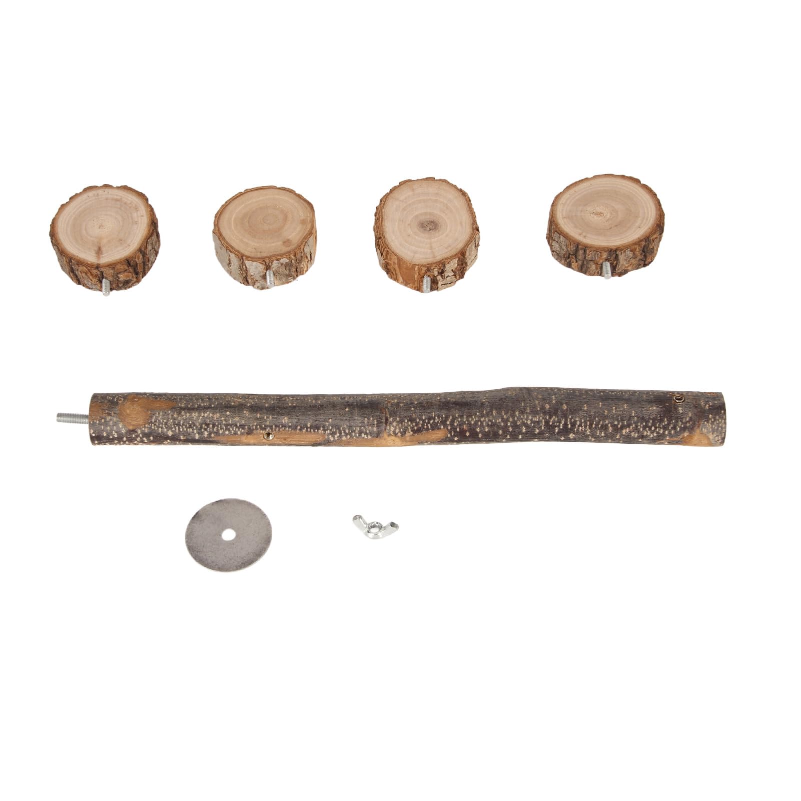 Gavigain Hanging Wood Platform Stand, Safe Non Material, Sturdy and Sturdy, Easy Install for Parrots, Chinchillas, Birds, Pet Play and Relaxation