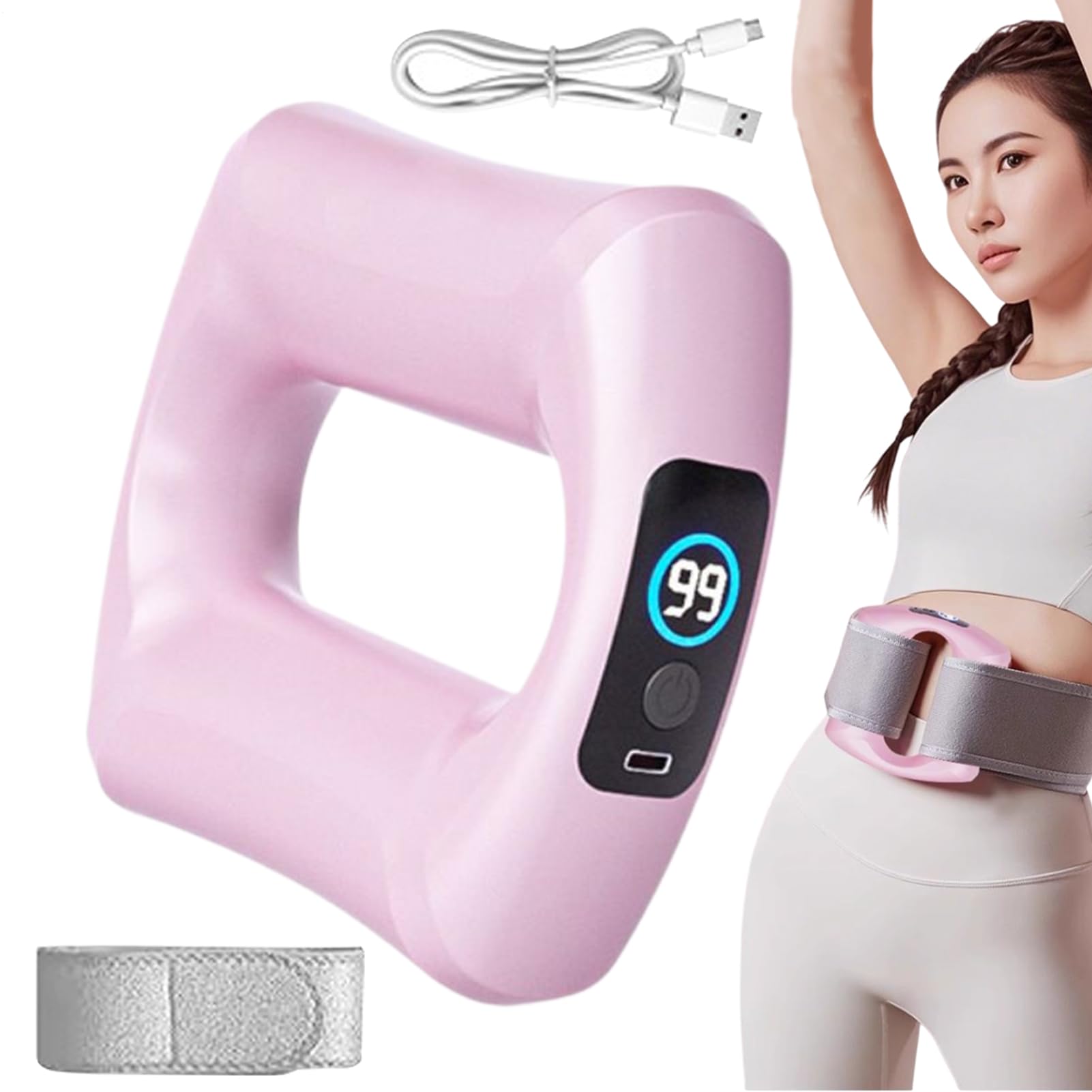 Anneau De Fascia Multifonctionnel Pour Tout Le Corps, Anneau Fascia Blasters En Silicone, Masseur Électrique Ergonomique Fascias, Brûle Graisse Ventre, Portable Masseur, Pour Taille, Épaules, Bras