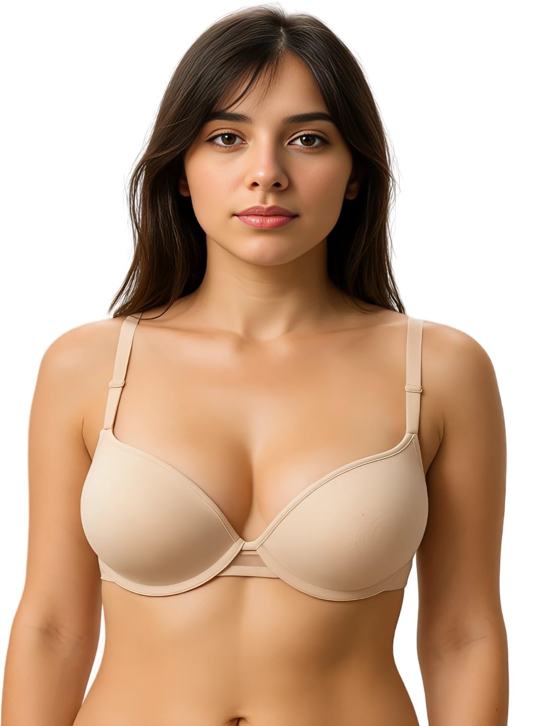 Women’s Push Up Bra–Padded Underwire T-Shirt Bra with Adjustable Straps, Everyday Comfort Lingerie-picture-48