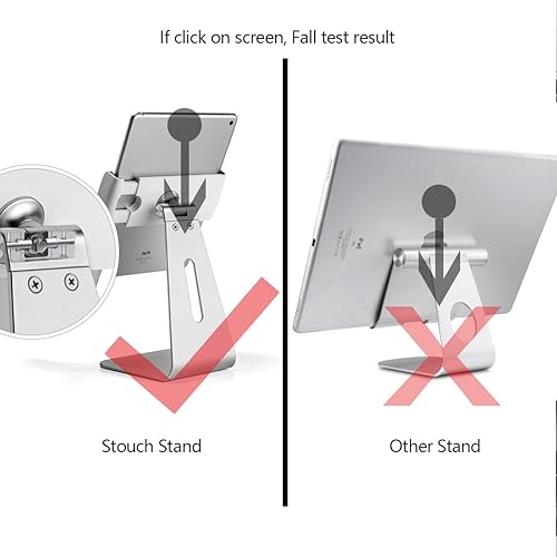 Miniatura 7 de Soporte para tableta, soporte de escritorio de aluminio giratorio de 360, compatible con Galaxy Tab S8 de 7 a 13 pulgadas, iPad ProAirMini, Nexus,