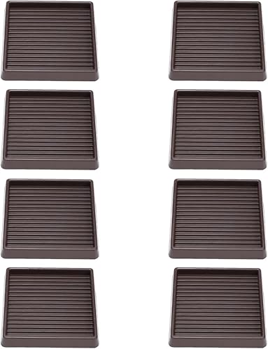 Copas cuadradas de goma para muebles de 4 x 4, almohadillas antideslizantes para muebles, tapones de cama con agarre, protegen cualquier suelo