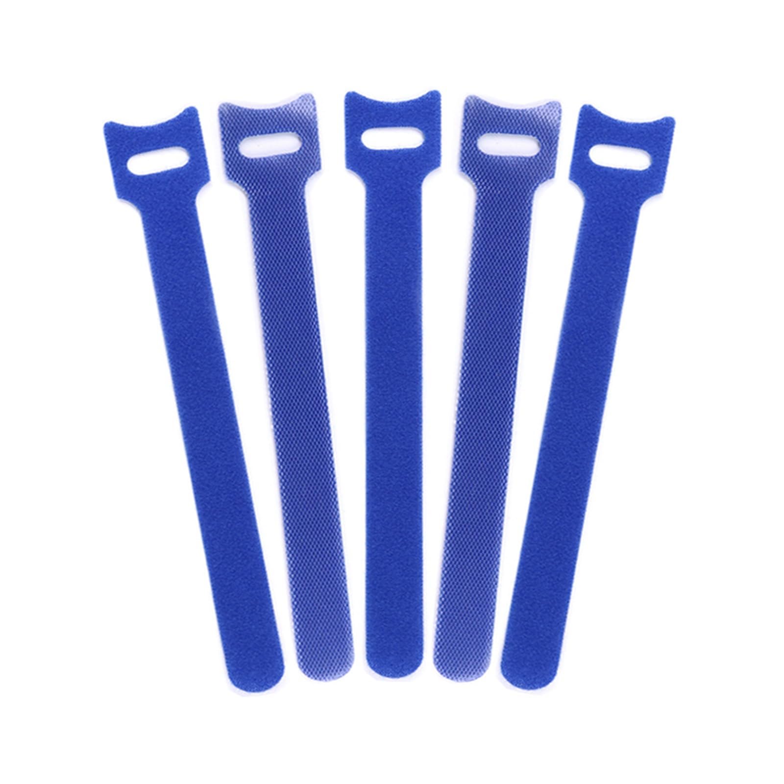 Data Cable Tie 100pcs Cable Ties 200mm Reusable Fastener Hook and Loop Wire Tie Adjustable Straps Organizer Fastening Tape for Cord Organization(Blue)