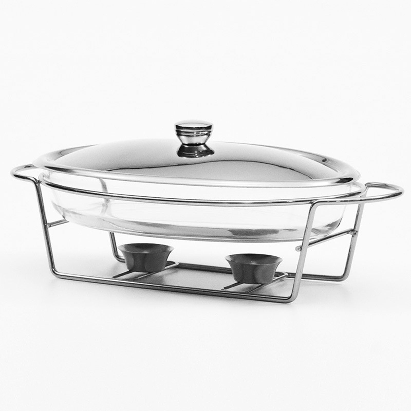 Serveurs de Buffet avec ustensiles de Service d ' Une capacité de 3, 0 L Réchauffeur de Nourriture adapté à la Cuisson et Service en Toute Occasion Réchauffeur de Nourriture en Verre