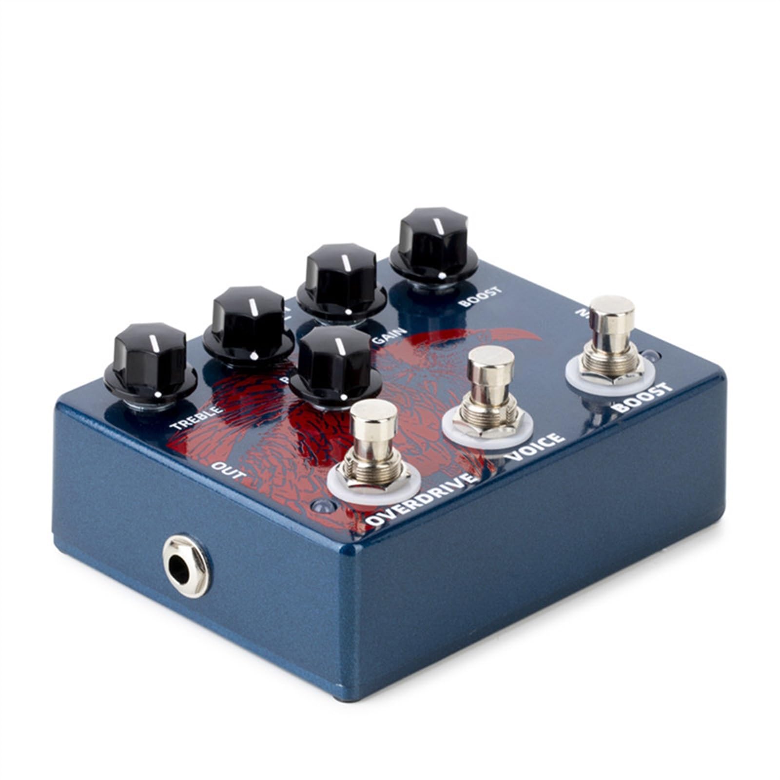 Effetti per Chitarra Boost Overdrive Effect Pedal Accessori per Chitarra in Lega di Alluminio Doppio Pedale per Chitarra