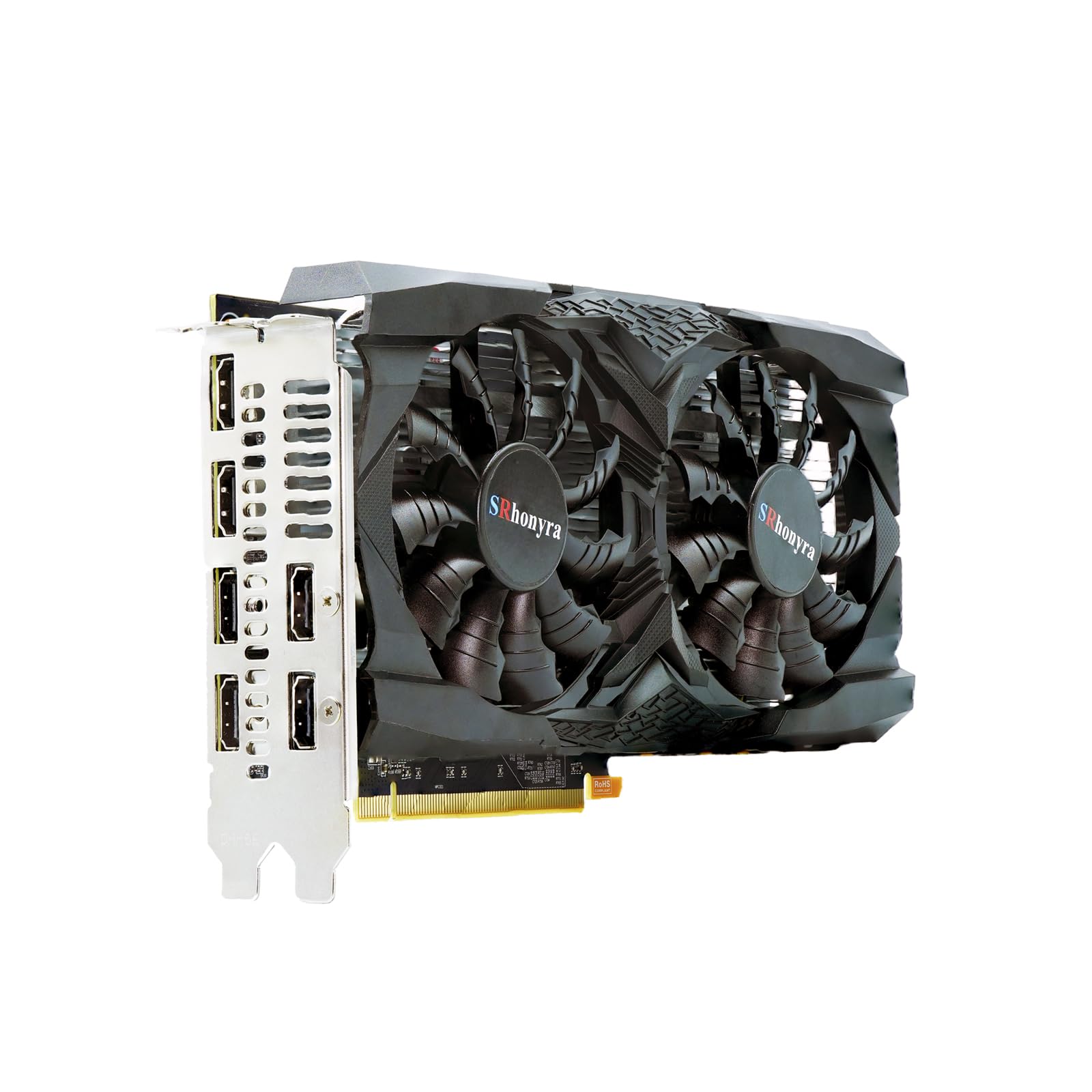 RX 5600 XT 6GB GDDR6 192-BIT 6 Monitor Scheda video a 8 pin, connettore PCIe 6 HDMI 2.1, scheda grafica PCIe 4.0 x 16 con display multiplo, per negoziazione azionaria, rendering 3D