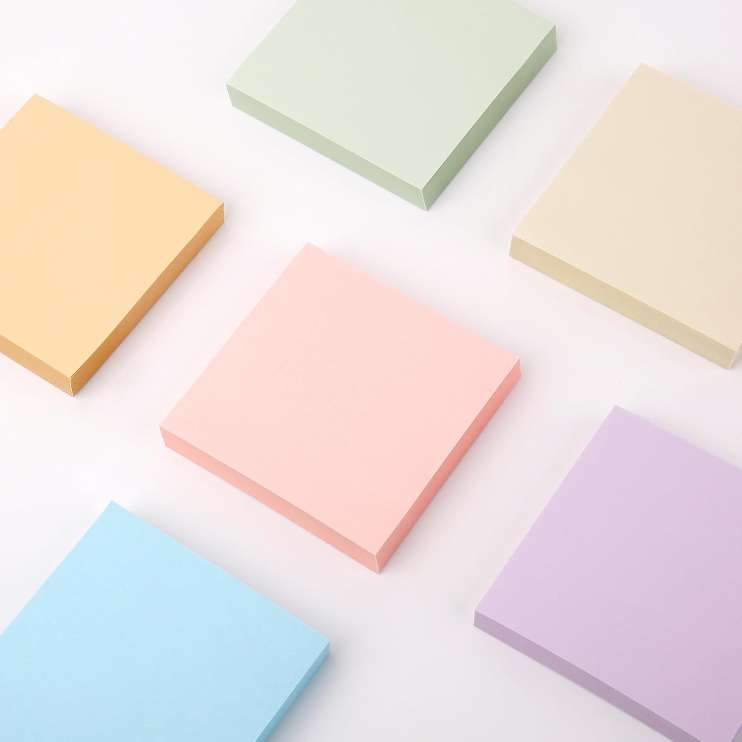 Super Sticky Notes, 600 Sheets Self-Sticking Notes for Walls Desktop Monitors and Fridge, Multi Use Sticky Notes in Pastel Colour for Organization and to Do Lists, 6 Pack 5 61FqU1uDoXL. AC SL1500