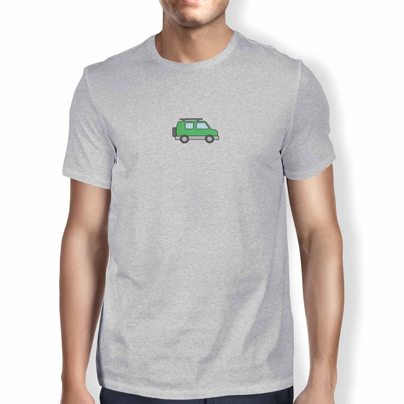 Green Fish Men's Gray Fdmtsi-100097 T-Shirt, S