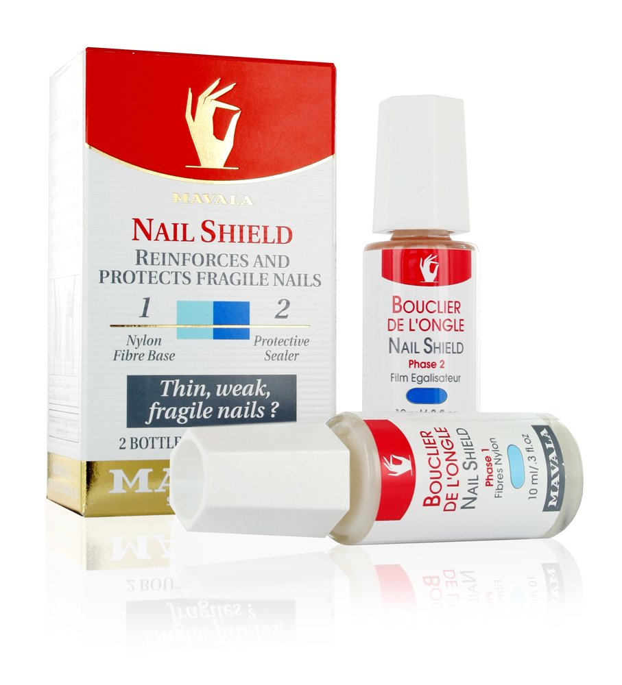 Mavala Base Coat, Nail Shield 2-Phase Reinforcer and Protector, 0.6 Ounce
