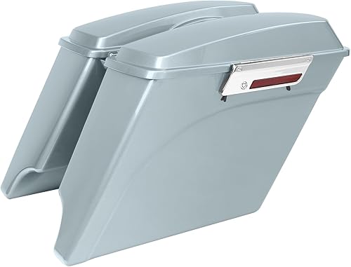 TCMT Alforjas estiradas pintadas de 5 pulgadas para Harley Touring Street Glide 2008-2010 Road Glide Road King Electra Glide Ultra Classic 93-13 ABS