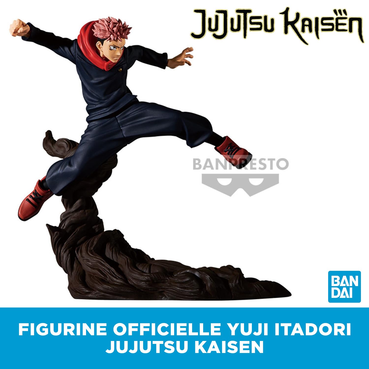BANDAI - Banpresto - Jujutsu Kaisen - Yuji Itadori - Figurine de Collection Combination Battle - Figurine Itadori Collector 8cm - Licence Officielle Jujutsu Kaisen - Idée Cadeau Manga - BP19049P