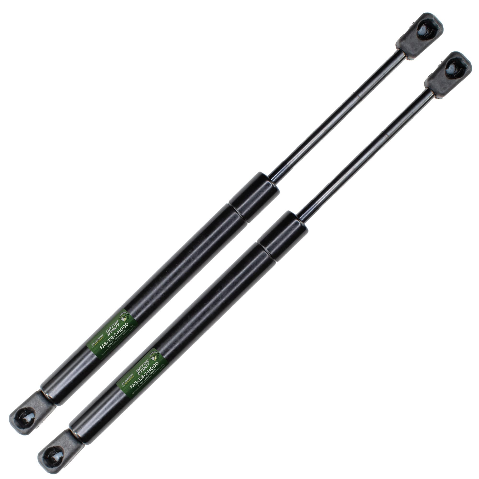 2 Hood Lift Supports, Compatible with 93-97 Eagle Vision, 93-97 Chrysler Concorde, 94-97 Chrysler LHS, 93-97 Dodge Intrepid, 93-96 Chrysler New Yorker - Gas Shock - by Gator Strut, FAS-439-2