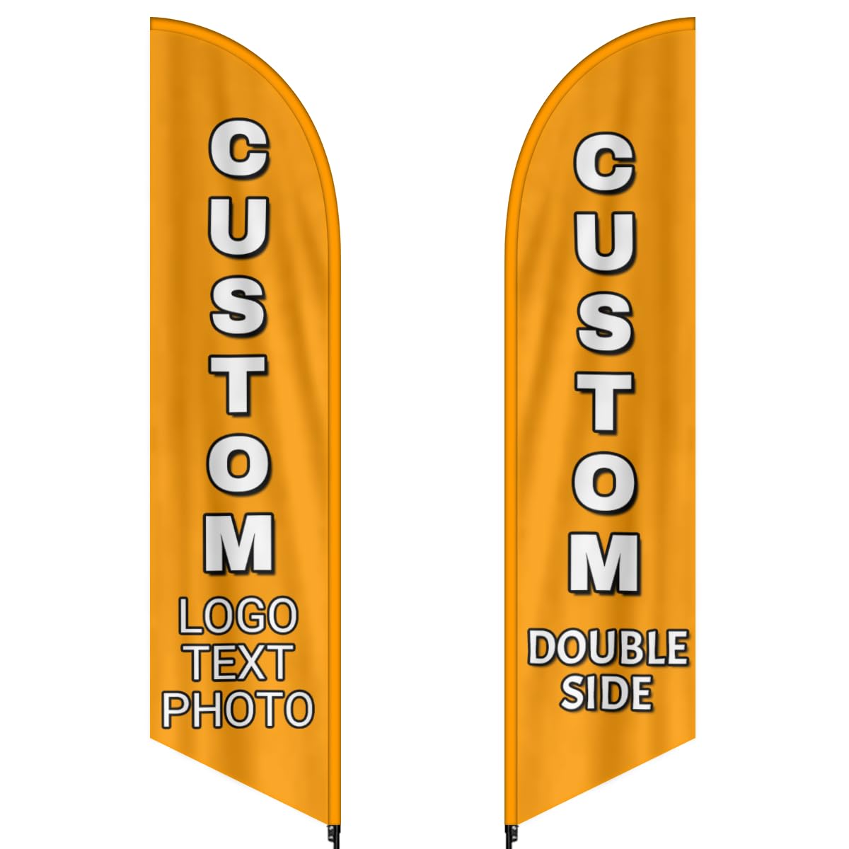 Generic Custom Feather Flag for Business Personalized Advertising 2.0x8.2Ft