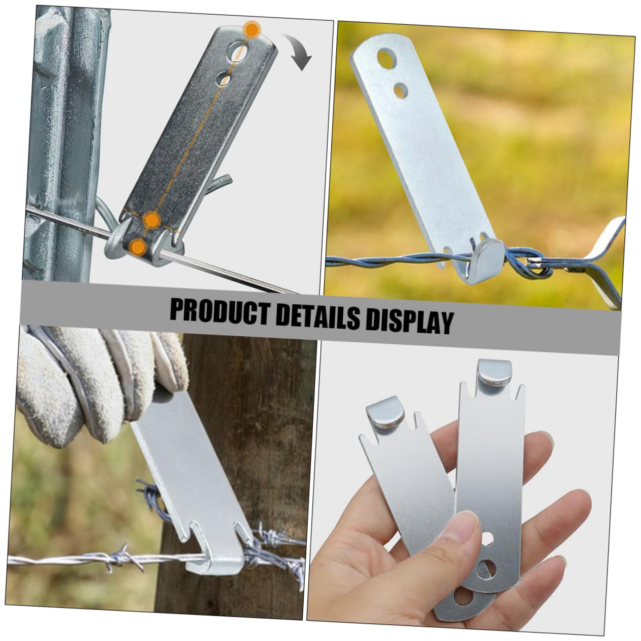 Sosoport 6 Pièces Fil d'acier Tendeur Robuste Passoire De Câble en Métal Tendeur De Fil Métallique Tendeur De Corde De Remplacement Tendeurs De Fil d'acier Tendeur De Câble De Fil De
