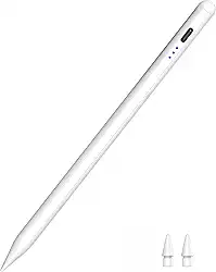 Caneta Stylus para iPad 2018-2025, carregamento rápido USB C de 25 minutos, rejeição da palma da mão e sensibilidade de inclinação, caneta Apple para iPad A16 11/10/9/8/7/6ª geração, Pro 12.9 11 33.0