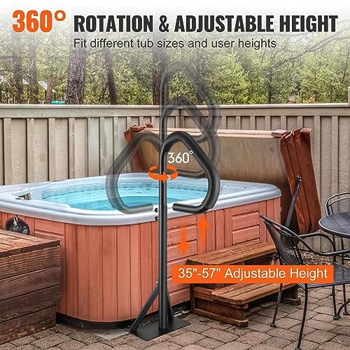 Vevor HOT TUB HANDRAIL 57 INCH Hot Tub Handrail, 360 Rotatable Spa Side Handrail thumb #3