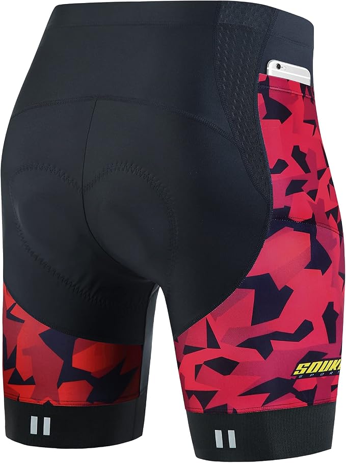 Calzas Ciclistas con Acolchado para Hombre Souke Sports miniatura 2