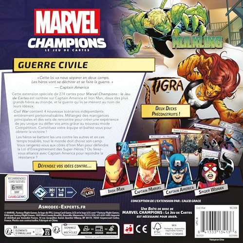 Jeu de stratégie Asmodee Marvel Champions : Civil War Extension - vue 4