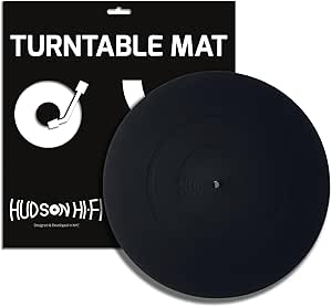 Silicone Turntable Platter Mat - Anti-Static Slipmat for Vinyl Record Players - 12&#34; Universal LP Mat with Non-Slip Design for Optimal Sound Playback, Reduced Vibration, and Enhanced Audio Fidelity