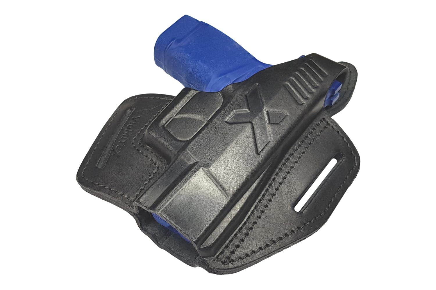 VlaMiTex B6 OWB Fondina per Pistola Springfield Hellcat in Pelle Nero