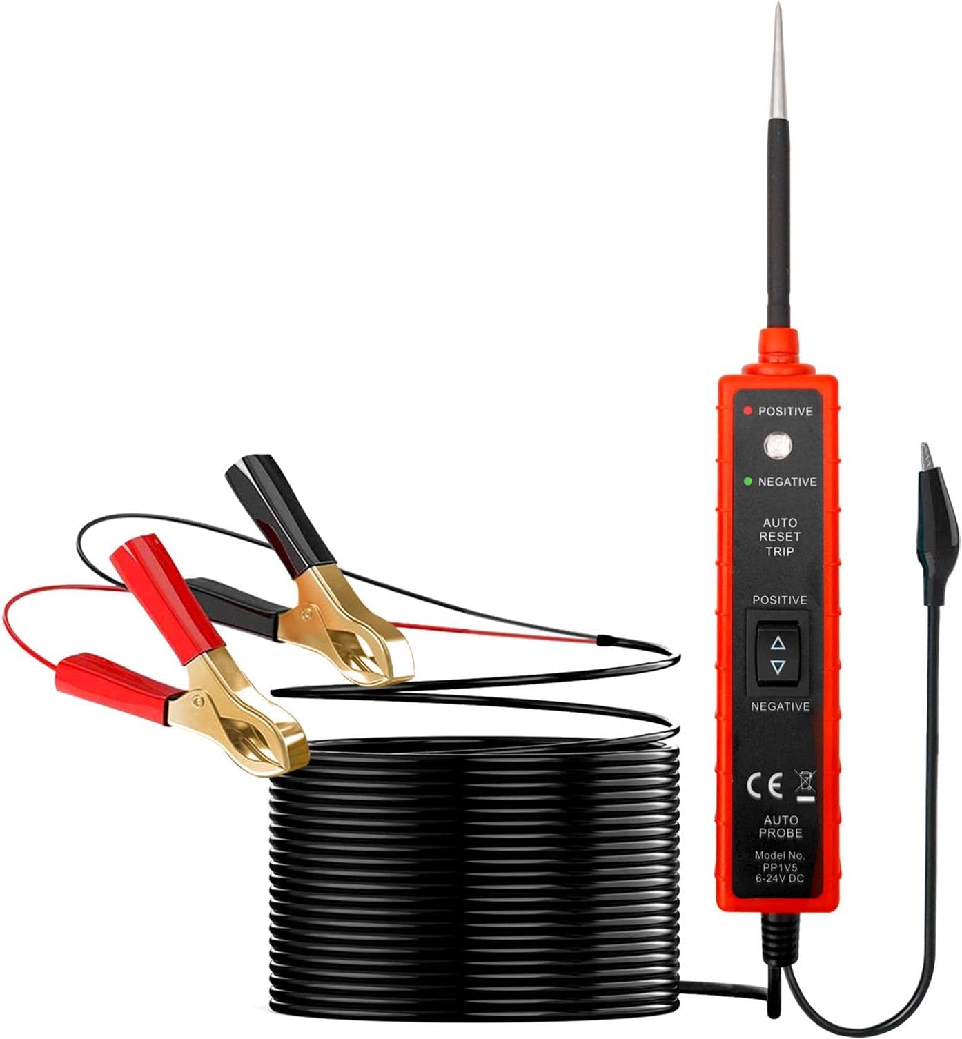 Automotive Electrical System Tester, Power Circuit Probe Kit with Alligator Clip, Voltage Tester Probe Automotive Electrical System Tools, Short Circuit Tester Diagnostic Test Tool