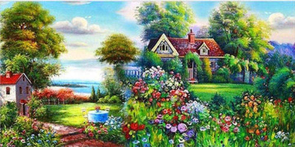 Peinture diamant 5D kit complet grand format pour s'apaiser et décorer un grand mur vide