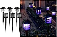 Vista 11 de Luces solares para caminos para exteriores, impermeables, paquete de 2 unidades, luces LED decorativas para exteriores, iluminación de paisaje
