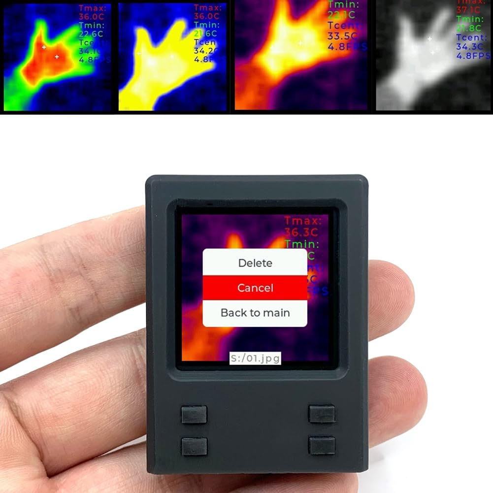 Ręczna kamera termowizyjna na podczerwień z obsługą Wi-Fi 32 x 32 rozdzielczość IR - zakres od 20° C do 1000° C