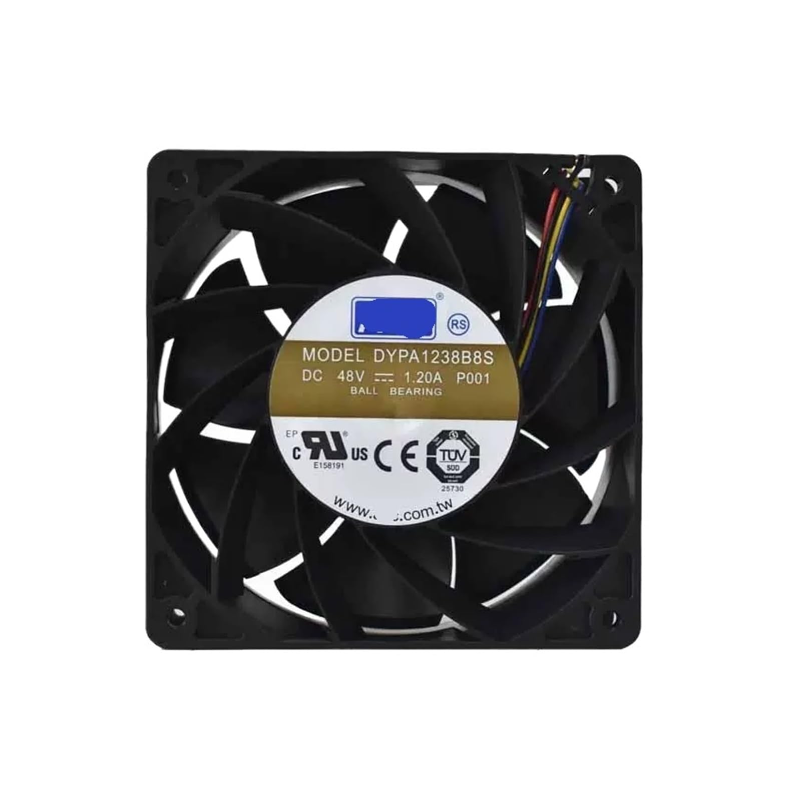 DYPA1238B8S Cool Fan 48VDC 1.20A 120x120x38mm 4-wire Dual Ball Fans