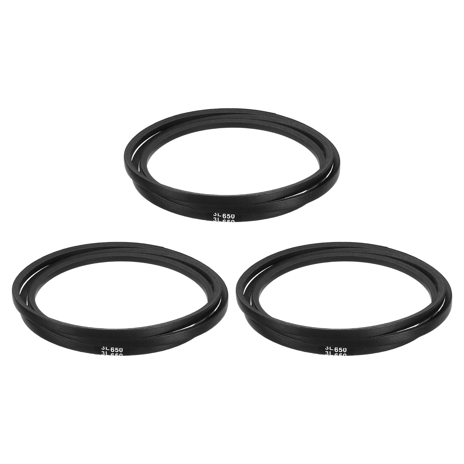uxcell 3L240 Classic Wrapped Rubber V-Belt, 24"(610mm) Outside Circumference, 3L Profile V Belt 3/8" Width 7/32" Height — view 85