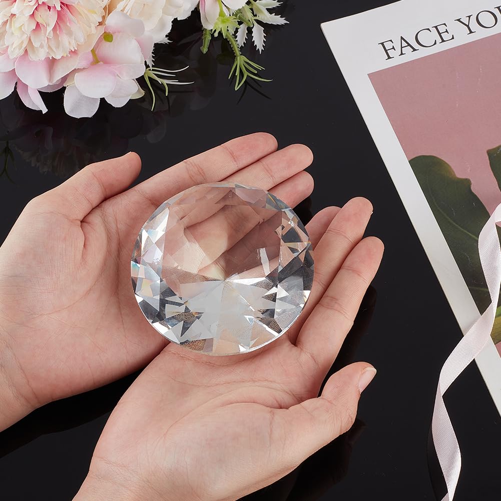 Lot De 8 Boutons De Porte En Cristal Transparent En Forme De Tête De - 2